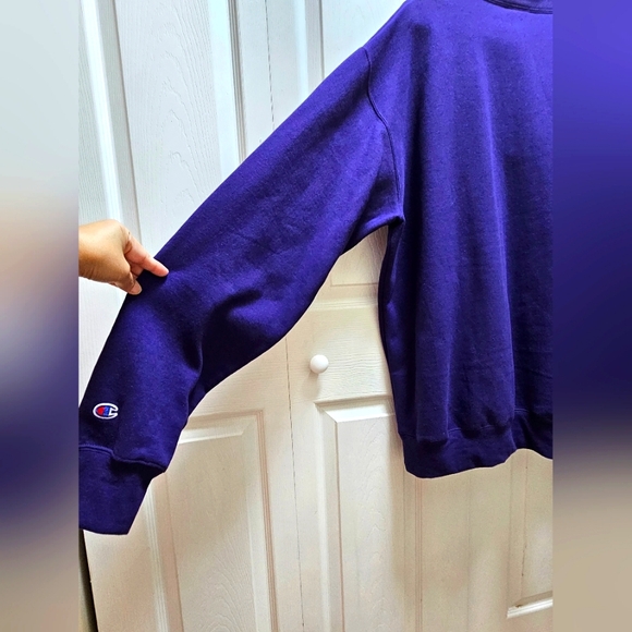 Champion Eco Authentic Washington Huskies Men's 1/4 Zip Sweatshirt Purple XXL - Picture 4 of 7